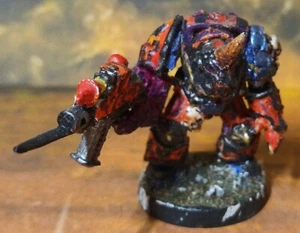 Warhammer 40k Metal Hybrid Figure Space Marine/Tyranid with a Horn - Picture 1 of 4