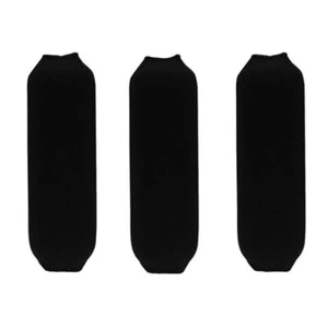 3 x Fenderfits Fender Cover Black - 760 x 300mm F5 - Boat Fender Sock Durable - Picture 1 of 2