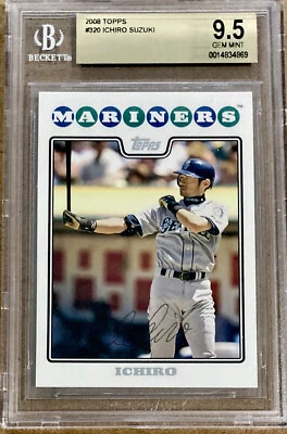 2008 Topps #320 Ichiro Suzuki BGS 9.5 GEM MINT - Image 1 of 2