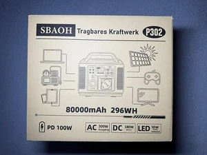 PowerStation 300W Tragbare Solargenerator 296 Wh fur Camping - Bild 1 von 3