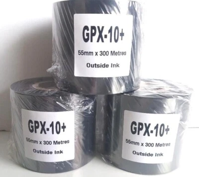 Thermal Transfer Ribbon Black 55mm x 300 Meters Wax - Resin GPX-10+ - Image 1 of 4