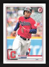 2020 Bowman   Francisco Lindor #4 Cleveland Indians