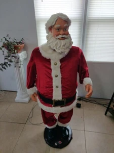*READ DESCRIP* 5-ft Holiday Animated Dancing Singing Santa Claus w/Adapter Gemmy - Picture 1 of 6
