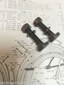 Harley Knucklehead Panhead Rear Fender Mount Clamp Bolts 47-57 59802-47 - Bild 1 von 4