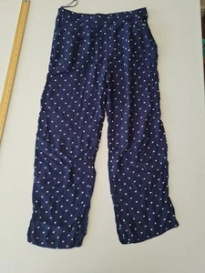 Ladies Trouser TU Size 12 Blue Elastic Waist Pockets 28682 - Picture 1 of 12