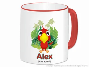 Personalisierte Papagei Tasse individuell Tee Kaffeetasse Neuheit Arbeit Vogel Tier Geschenke - Bild 1 von 17