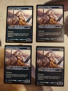 4 X *Showcase* Guardians of Oboro (317) - Kamigawa: Neon Dynasty - MTG - Picture 1 of 2