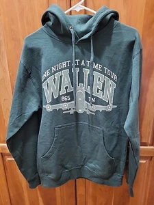 Morgan Wallen Hoodie Size Small Green One Night at a Time Tour EUC Authentic! - Picture 1 of 16