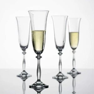 Sektgläser Sektglas Angela Kristallgläser klar 190 ml 6er Set Bohemia - Bild 1 von 4