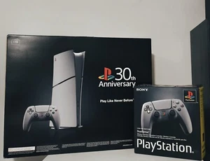 PlayStation 5 (PS5) 30th Anniversary Digital Edition + Extra Controller Bundle - Picture 1 of 2