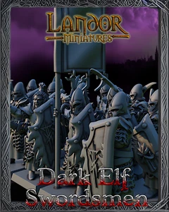 Dark Elves Swordsman x10 - Landor Miniatures - Picture 1 of 1