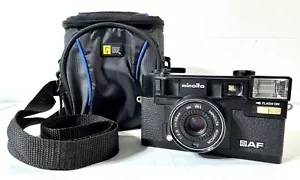 Minolta HiMatic AF Point & Shoot Film Camera 38mm F/2.8, Case, Film Tested Works - Picture 1 of 11