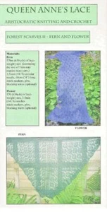 GORGEOUS LACE FLOWERS AND FERNS SCARF & SHAWL to KNIT by ANNE CORCORAN - Picture 1 of 1