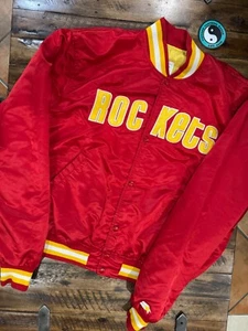 Vintage 90s Houston Rockets starter bomber satin jacket XL - Picture 1 of 5