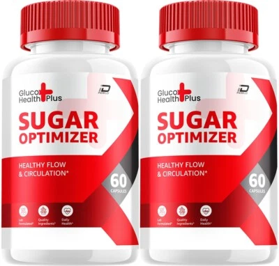 (2 Pack) Gluco Health Plus Capsules – GlucoHealth Plus Sugar Optimizer Pills.. - Image 1 of 4