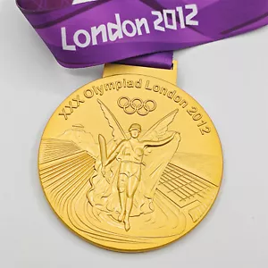 1:1 Replica 2012 London Gold Medal Game Winer World Champions Belohnung mit Band - Picture 1 of 1