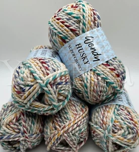 Wendy Husky Super Chunky Knitting Crochet Yarn Wool 5x100g Balls - 5683 Altitude - Picture 1 of 12