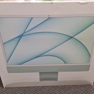 Apple iMac 24-inch with Apple M1 Chip 8C CPU/GPU 8GB 256GB SSD - Green *B-GRADE* - Picture 1 of 15