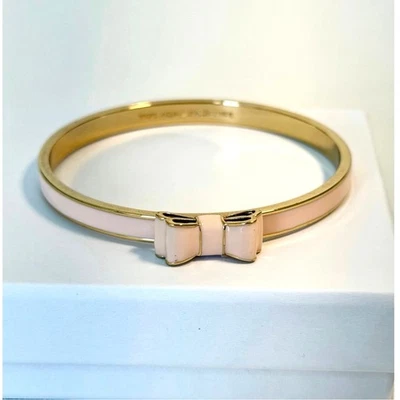 Brazalete pulsera brazalete Kate Spade bebé oro rosa pajarita regalo joyería Foto 1 de 4
