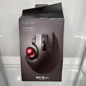 ELECOM EX-G Pro Trackball Mouse, Wired, Wireless, Bluetooth, Thumb Control - Afbeelding 1 van 2