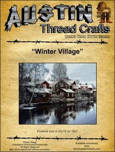 Winter Village by AustinThreadCrafts cross stitch pattern - Imagen 1 de 2