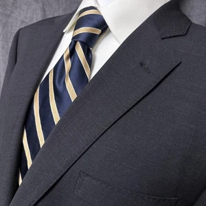 Brooks Brothers Sport Coat 46L Charcoal Gray Wool Explorer Madison Blazer Jacket - Picture 1 of 14