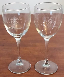 2 HARMONY HILLS Bed Breakfast OREGON IL Illinois WEINKELCHE Toasten Stiele - Bild 1 von 2