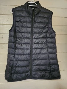 Macpac Uber Light Down Puffer Vest Womens 10 Black Broken Zipper - Bild 1 von 6