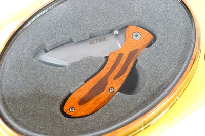 Navaja de bolsillo Old Timer Generations y hojalata OTP17-19CP mango de madera forro bloqueo cuchillo Foto 1 de 4