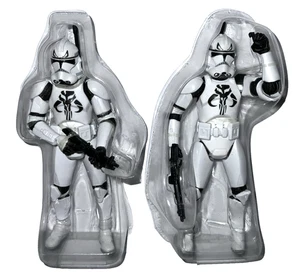 Star Wars CLONE TROOPER 3.75" Figure LOT of 2 Mandalorian Republic Elite Forces - Picture 1 of 10
