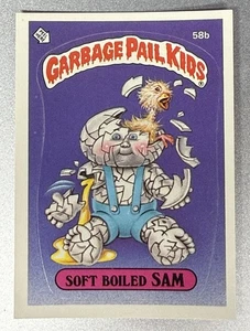 1985 Topps GPK Series 2 #58b Soft Boiled Sam **Slight Gum damage** NM Glossy - Picture 1 of 2