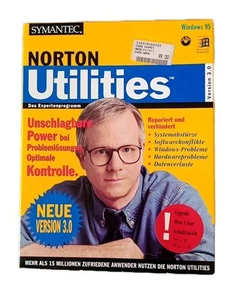 Symantec Norton Utilities Version 3.0 Windows 95 CD ROM + Handbuch + OVP - Bild 1 von 3
