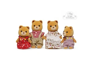 Sylvanian Families Calico Critters Porridge Bear Family - Bild 1 von 3