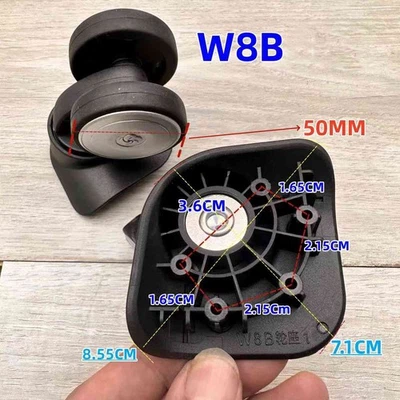 Rueda de repuesto de equipaje W8B es adecuada para ruedas de carro de mano Samsonite EE. UU.- Foto 1 de 4