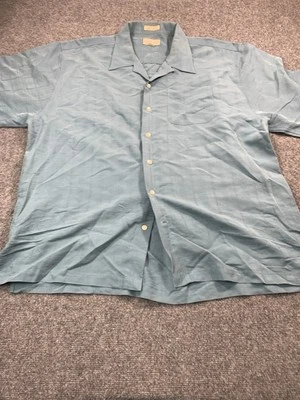 Cutter & Buck Mens Shirt 2XL Plaid Short Sleeve Button Up Casual Green - Image 1 of 4