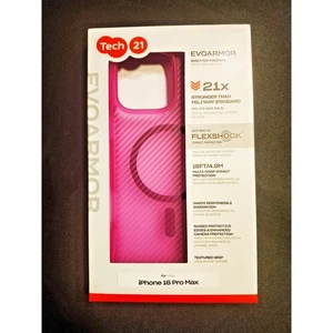 Tech21 EvoArmor Impact Protection Case for iPhone 16 Pro Max in Pink - Photo 1 sur 9