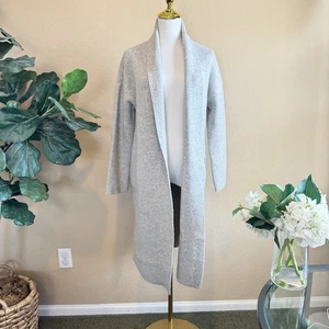 Madewell Merino Wool Rivington Sweater Coat Women’s XXS 2XS OVERSIZED Light Gray - Picture 1 of 11