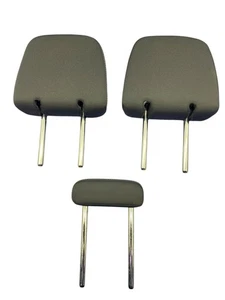 2024 GMC CANYON OEM REAR LEFT RIGHT & CENTER SEAT HEADREST SET (3) | JET BLACK - Picture 1 of 18
