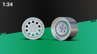 Lancia Delta S4 Tarmac rims setB 1:24 Beemax NO fujimi tamiya - Immagine 1 di 4