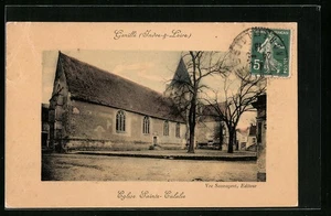 AK Genillé, Kirche Sainte-Eulalie 1913  - Bild 1 von 2