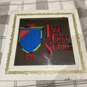 Heilemans Old Style Beer Glass Tile With Paper Sleeve Carnival Prize - Picture 1 of 3