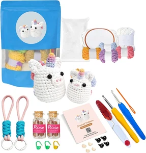MOOLSUN Beginner Crochet Kits - Cute Animal Projects for Parent-Child Bonding - Imagen 1 de 6