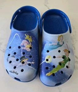 Disney Parks 100 Years Peter Pan Wendy Adult Clogs Crocs Size M4/W6 - Picture 1 of 6