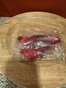 3 ADORNOS CARDINALES CLIP-ON PÁJARO ROJO NAVIDAD NUEVO - Imagen 1 de 6