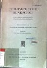 Philosophische Rundschau: Eine Vierteljahresschrift für philosophische Kritik. K