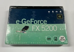 New Sealed EVGA Nvidia GeForce FX 5200 128MB DDR AGP 4X/8X - Picture 1 of 4
