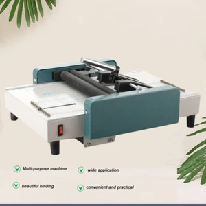 Máquina de encuadernación plegable de folletos A3 grapadora de papel para hacer libros dispositivo grapadora - Imagen 1 de 12