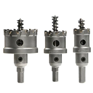 Hartmetallspitze TCT Bohrer Lochsäge Set Edelstahl Metalllegierung 12mm-200mm - Bild 1 von 4