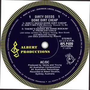 Heavy Rock Record Label Vinyl Stickers. Deep Purple, AC/DC, Led Zep, Sabbath - Picture 1 of 24