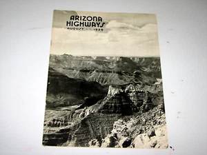 AUGUST 1939 ARIZONA HIGHWAYS "SAN CARLOS APACHE BASKETRY, A VANISHING ART" - Picture 1 of 20